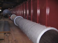 Изготовление трёхствольной дымовой трубы