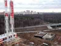 Монтаж дымовой трубы высотой 78 метров (2014 г.)